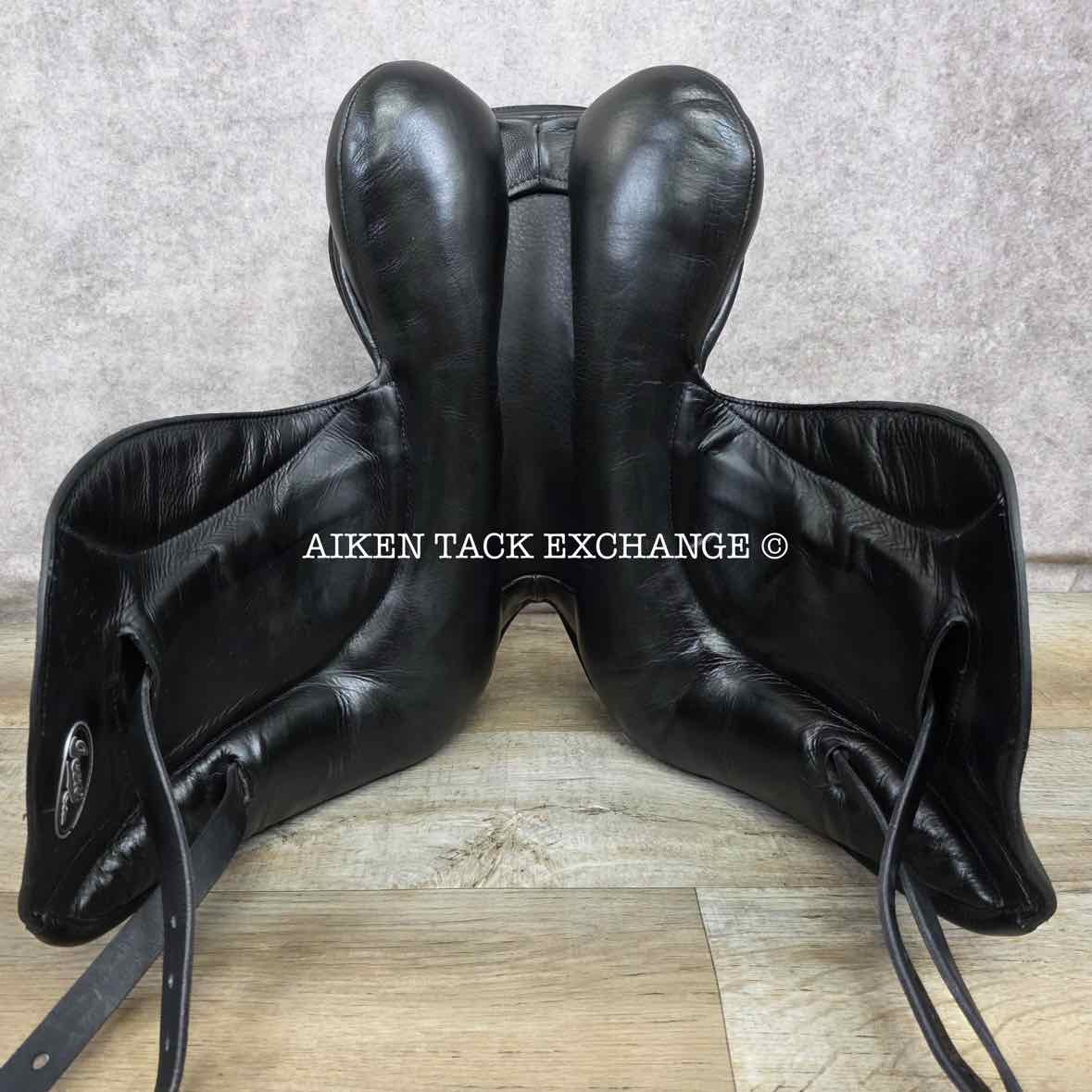 2013 Custom Saddlery Icon Coda Monoflap Dressage Saddle, 18" Seat, Adjustable Tree, Wool Flocked Panels