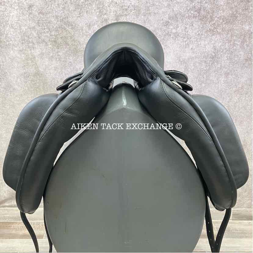 2023 Bliss of London Paramour Monoflap Dressage Saddle, 17" Seat, Short Flap, MW/W Tree, Wool Flocked Panels