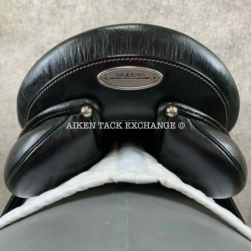 **SOLD** 2012 Stubben Genesis CL Deluxe Dressage Saddle, 17.5" Seat with Biomex, 30 cm Tree - MW , Wool Flocked Panels