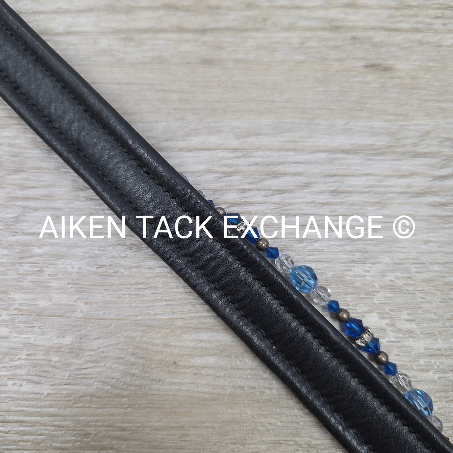 Padded Browband with Removable / Exchangable Bling, Black, 16"