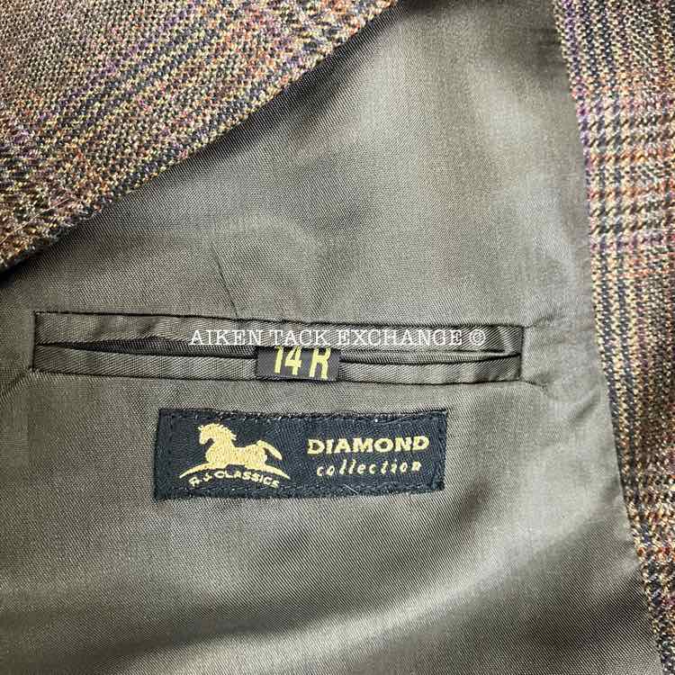 RJ Classics Tweed Hunt Coat, Size 14 R