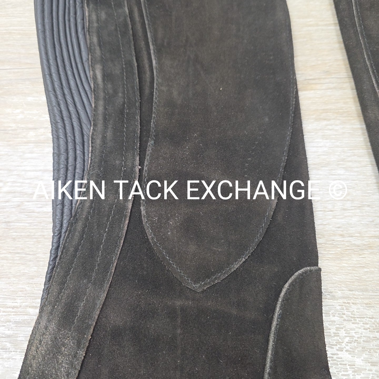 Ovation Suede Half Chaps, Brown, Size Large