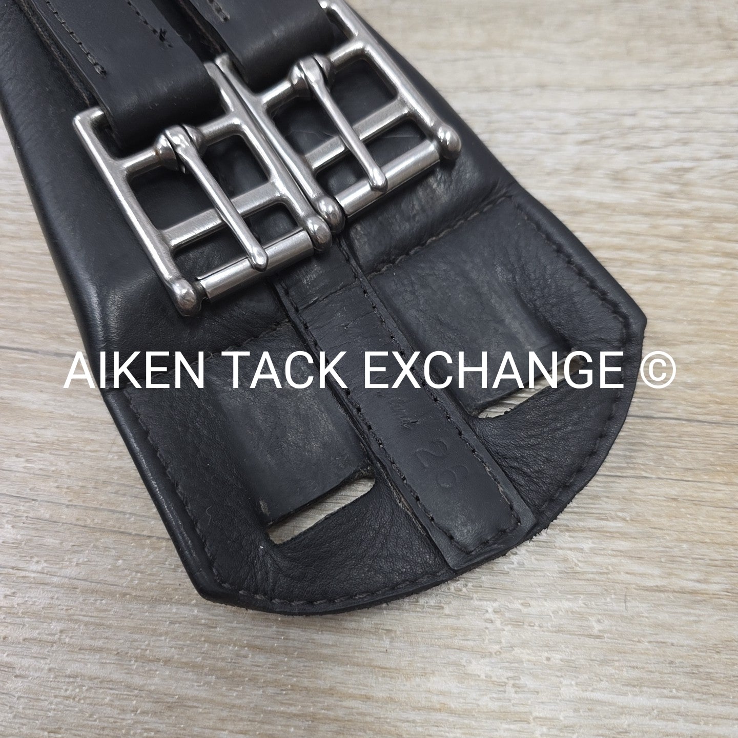 Trilogy Padded Leather Contour Girth, Black, 26"