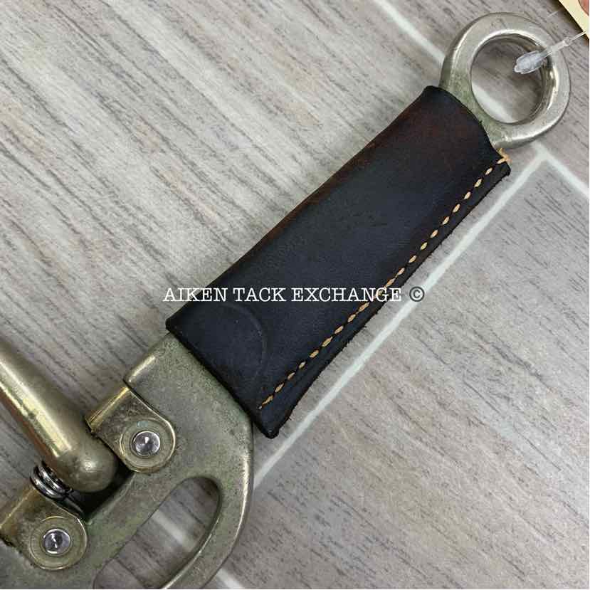 Single Jointed Leather Covered Cheek Long Shank Elevator Bit 5"