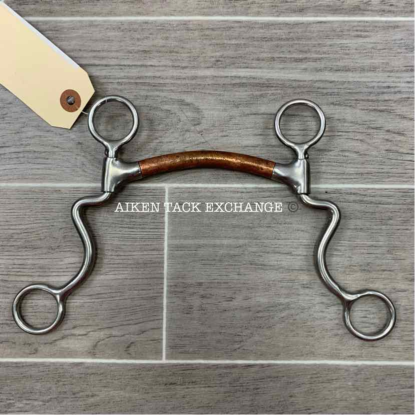Copper Mullen Mouth Shanked Bit 4.5"