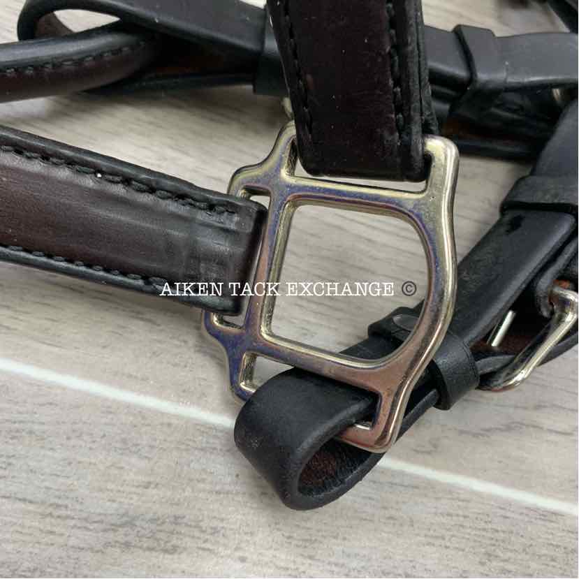 Tory Leather Show Halter & Chain Lead, Size Cob