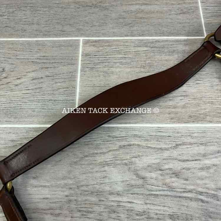 Ovation Elastic Flat Breastplate, Brown, Size Full