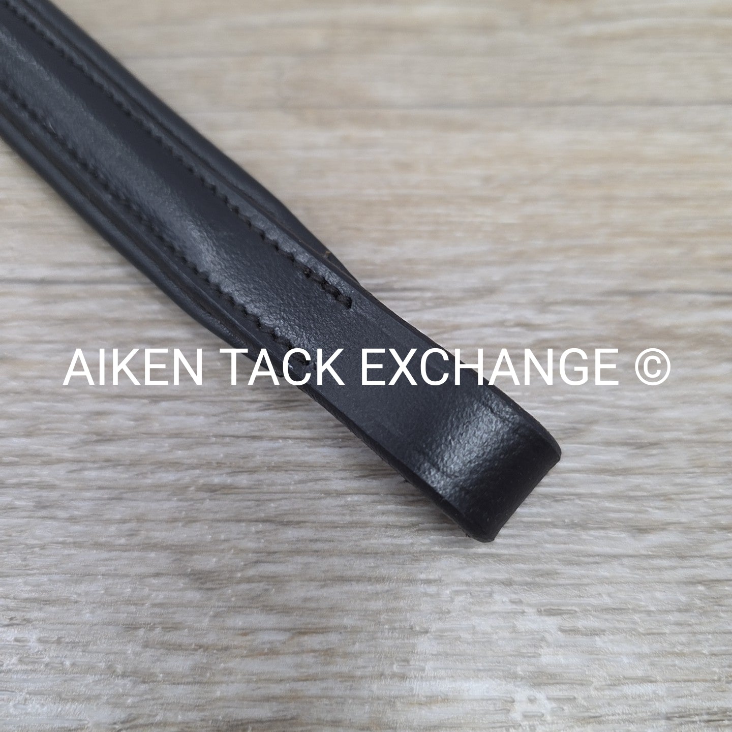 Padded Plain Raised Browband, Black, 15"