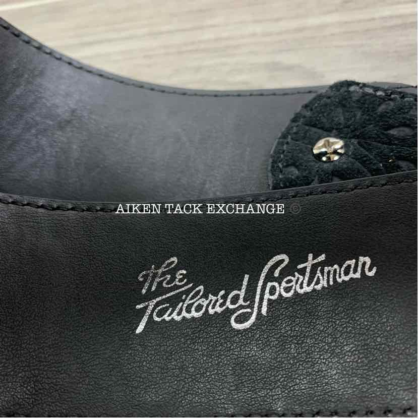 Tailored Sportsman Wide Leather Belt, No Buckle, Medium