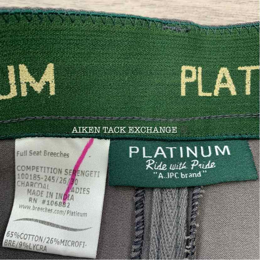 Platinum Full Seat Breeches, Size 30