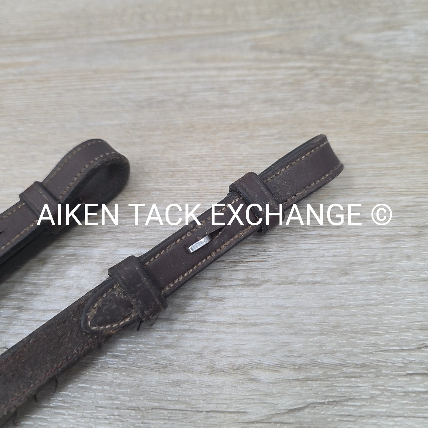 Dy'on Square Raised Fancy Stitched Laced Reins, Brown, 56"