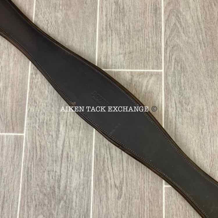 Dover Saddlery Leather Girth w/ Elastic on One End 56"