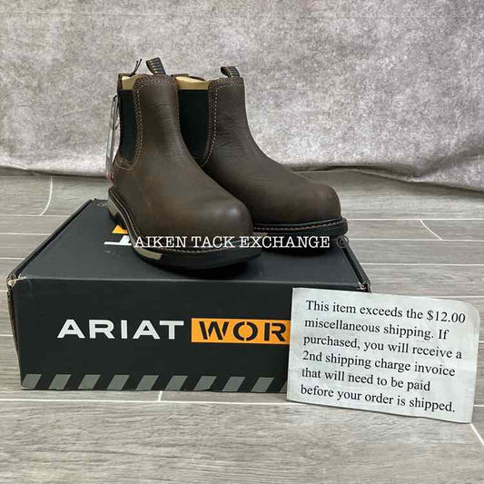 Ariat Riveter Chelsea Waterproof Composite Toe Work Boots, Women's 9.5 Wide