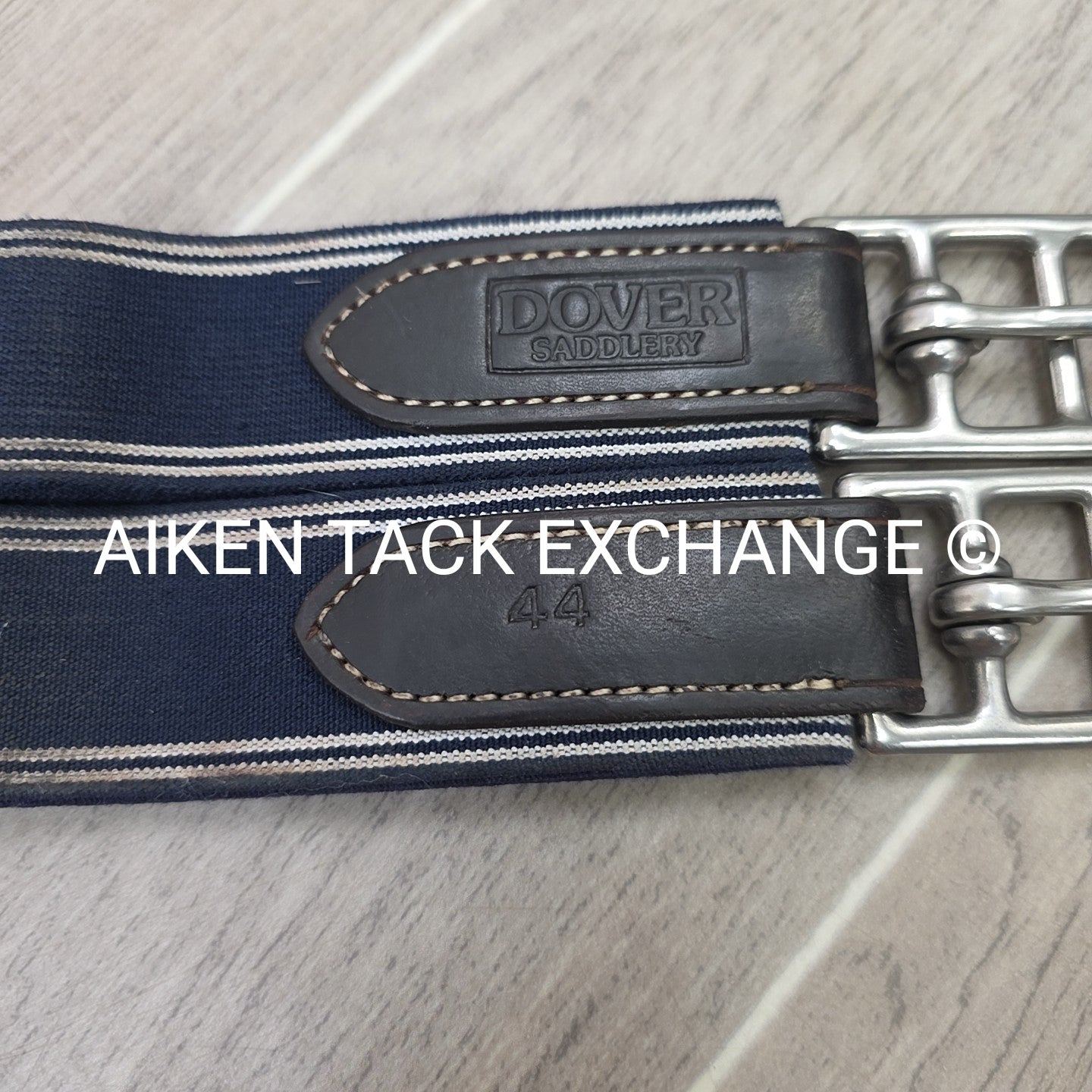 Dover Saddlery Fancy Stitched Girth, Brown, 44"