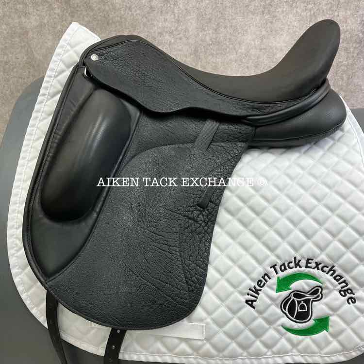 2024 Custom Saddlery Wolfgang Matrix MKII Monoflap Dressage Saddle, 17.5" Seat, Adjustable Tree, Wool Flocked Pony Panels