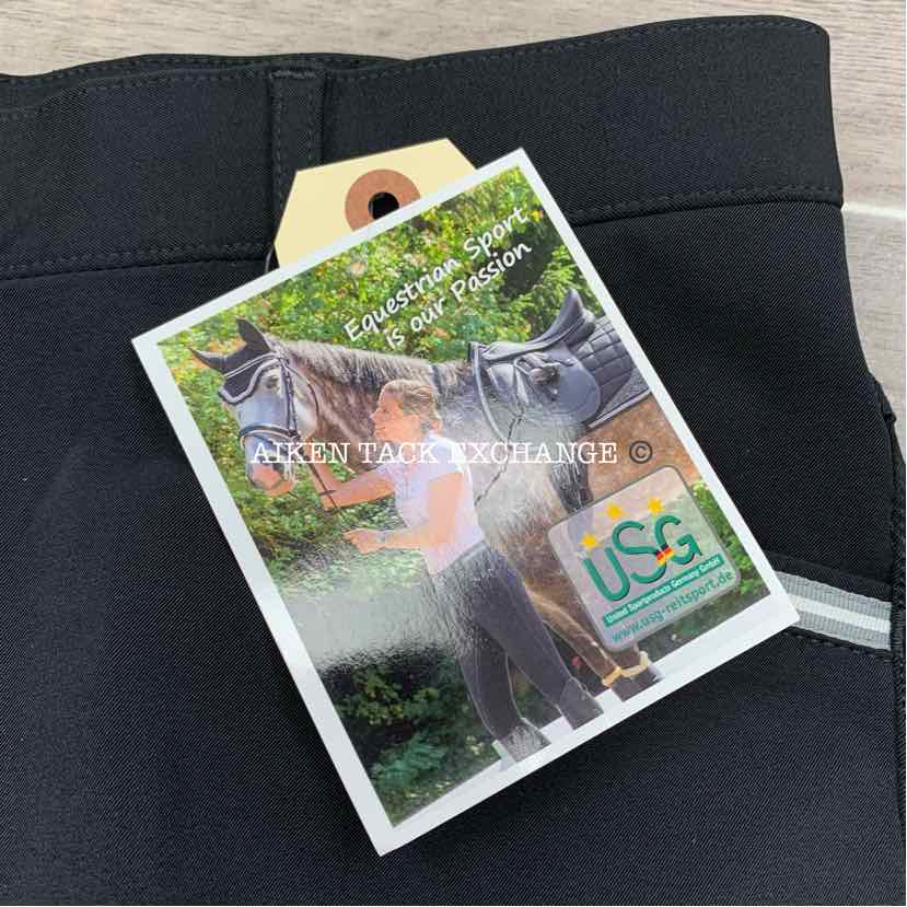 KL Select USG "Ava" Silicone Full Seat Breeches, Size 30