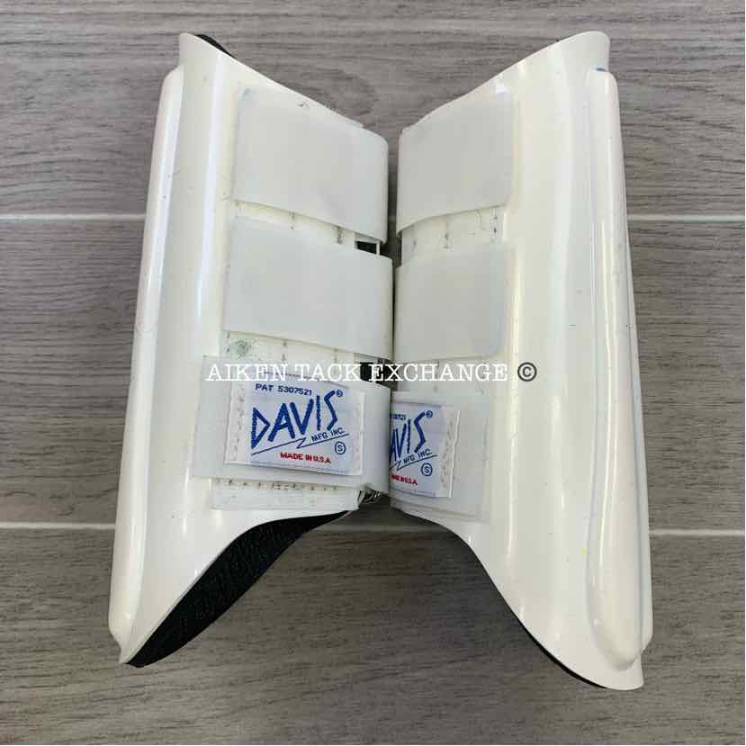 Davis Splint Boots, White, Size Small
