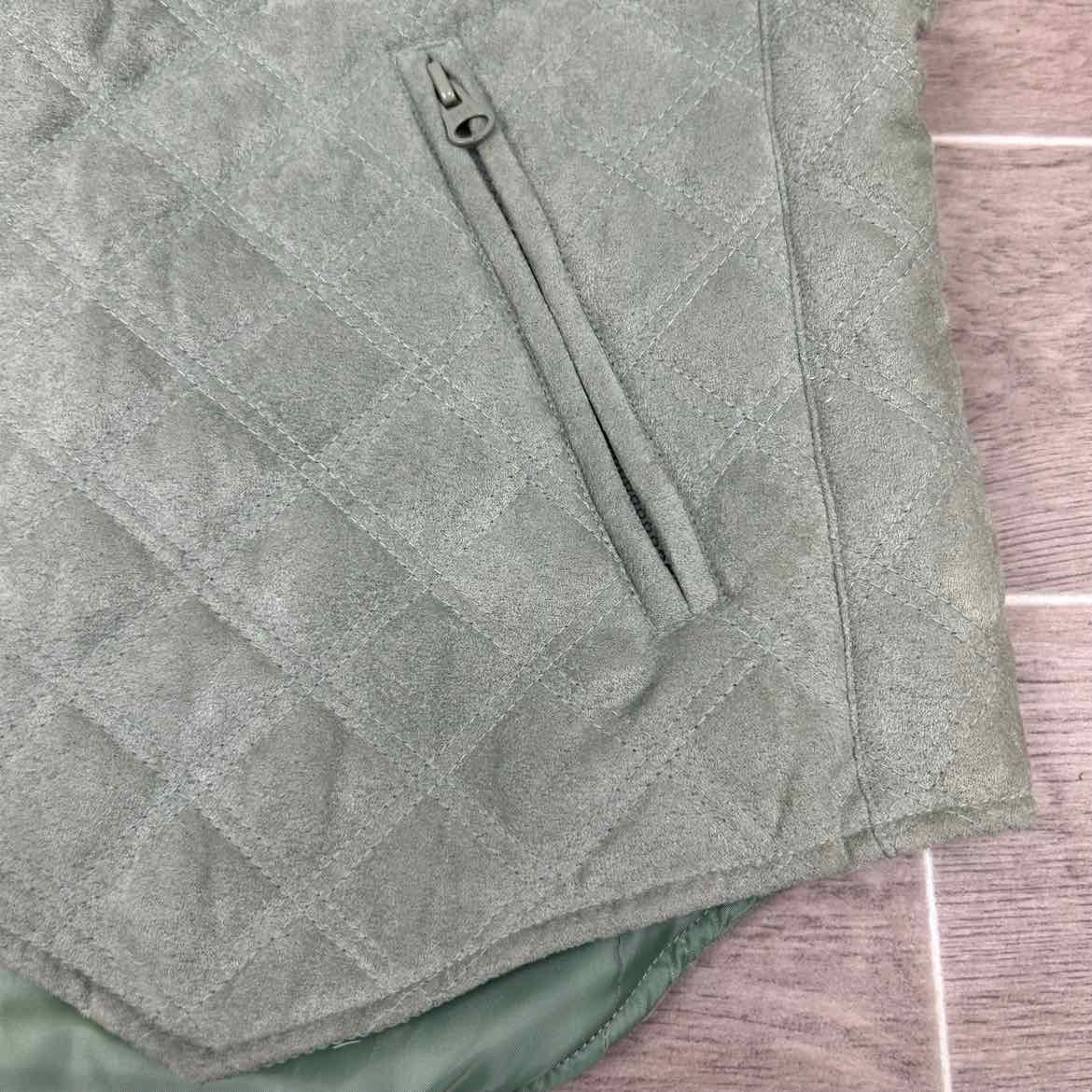 PRI Micro-Suede Quilted Vest, Size Large