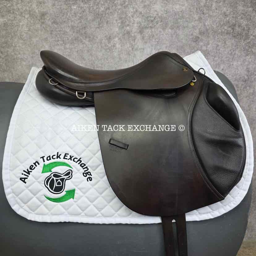 Centaur by Michael Stokes Close Contact Jump Saddle, 17.5" Seat, Medium Tree, Wool Flocked Panels