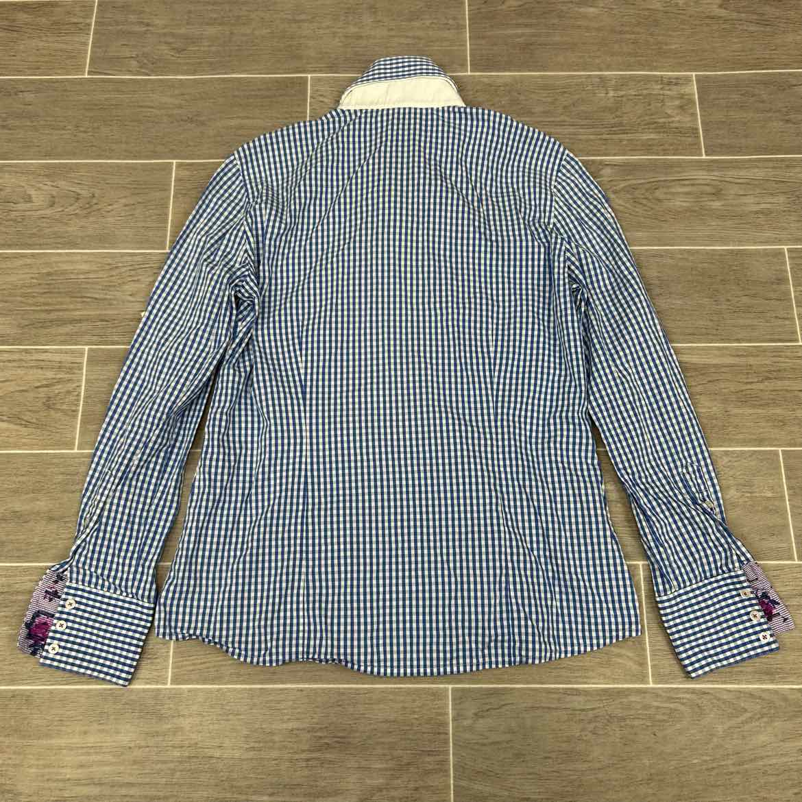 Fior Da Liso Long Sleeve Collared Shirt, Size 10