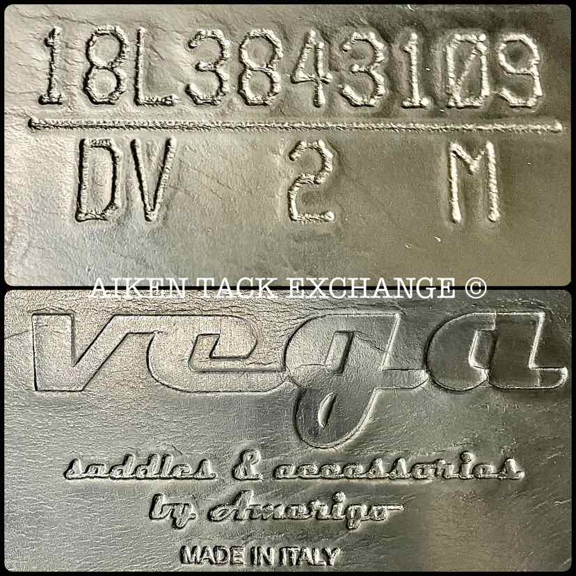 2009 Amerigo Vega Dressage Saddle, 18" Seat, Medium Tree, Wool Flocked Panels