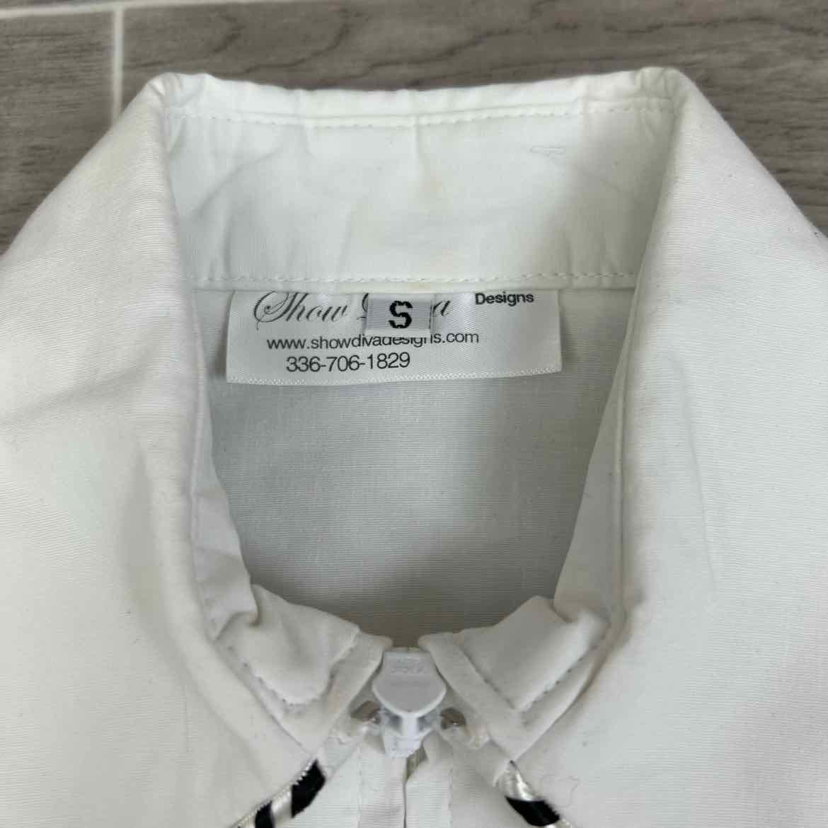Show Diva Designs Long Sleeve Western Show Shirt, Size Small