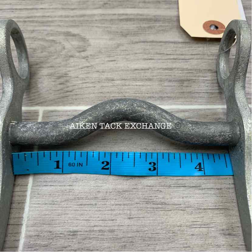 Aluminum Mullen Mouth Shank Bit 4.5"