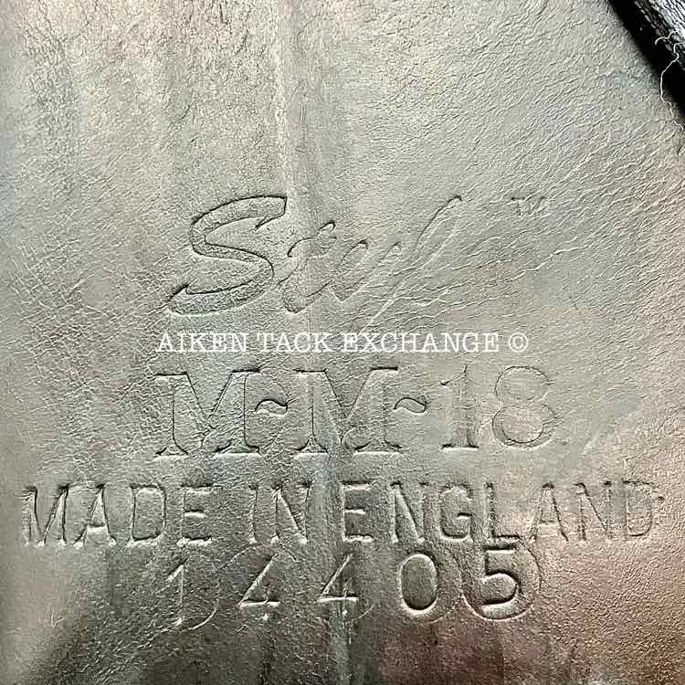 **SOLD** Albion Style Dressage Saddle, 18" Seat, Medium Tree, Wool Flocked Panels