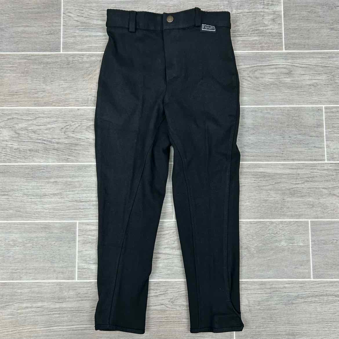 Eqituff Children's Knee Patch Breeches, Black, Size 8, Brand New
