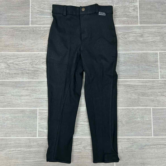 Eqituff Children's Knee Patch Breeches, Black, Size 8, Brand New