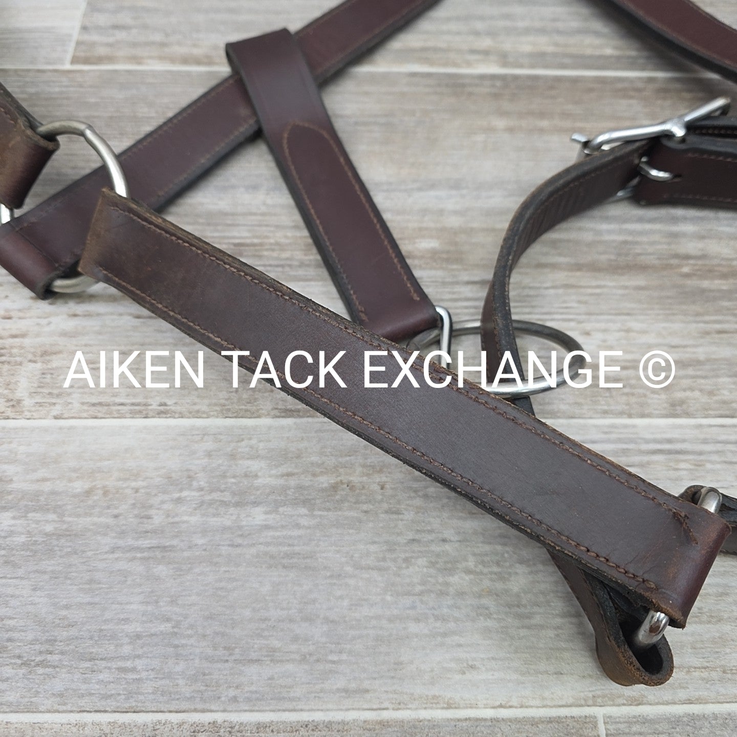 Leather Halter, Brown, Size Draft