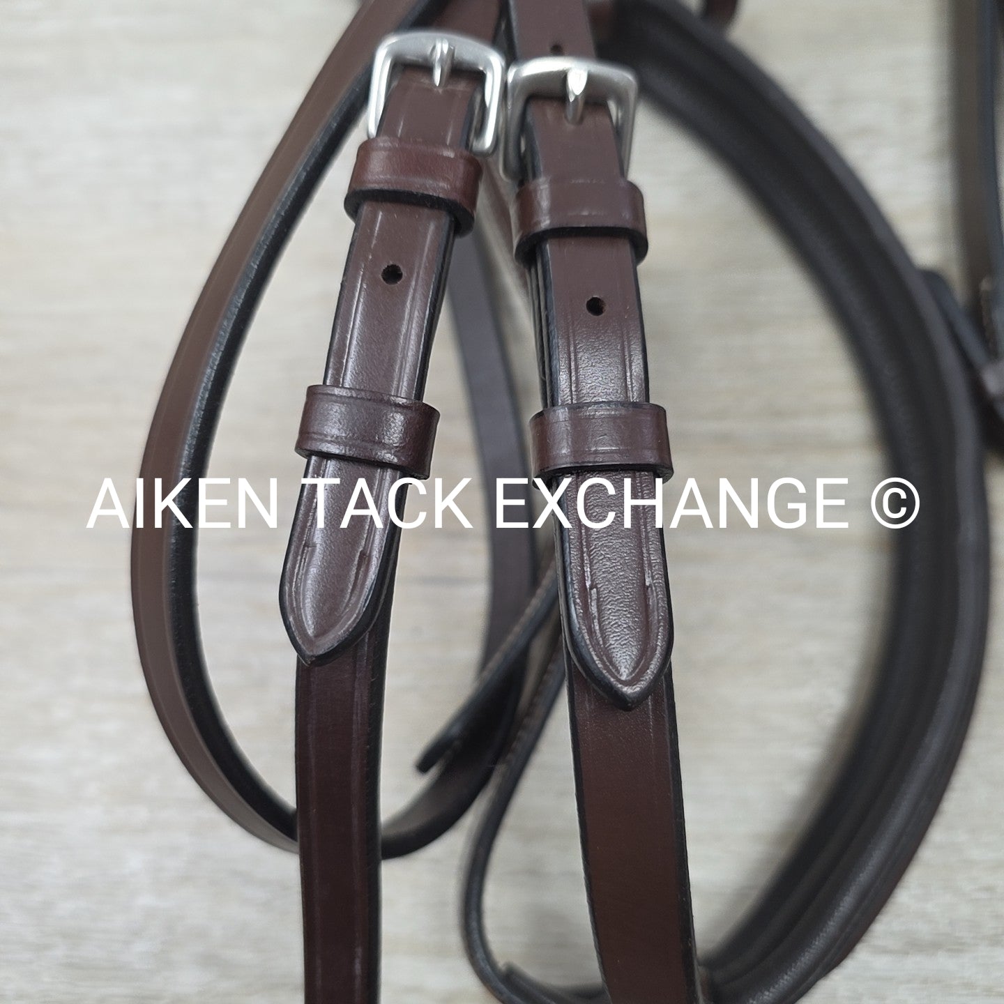 KL Select Black Oak Laurel Bridle with Matching Reins, Size Cob