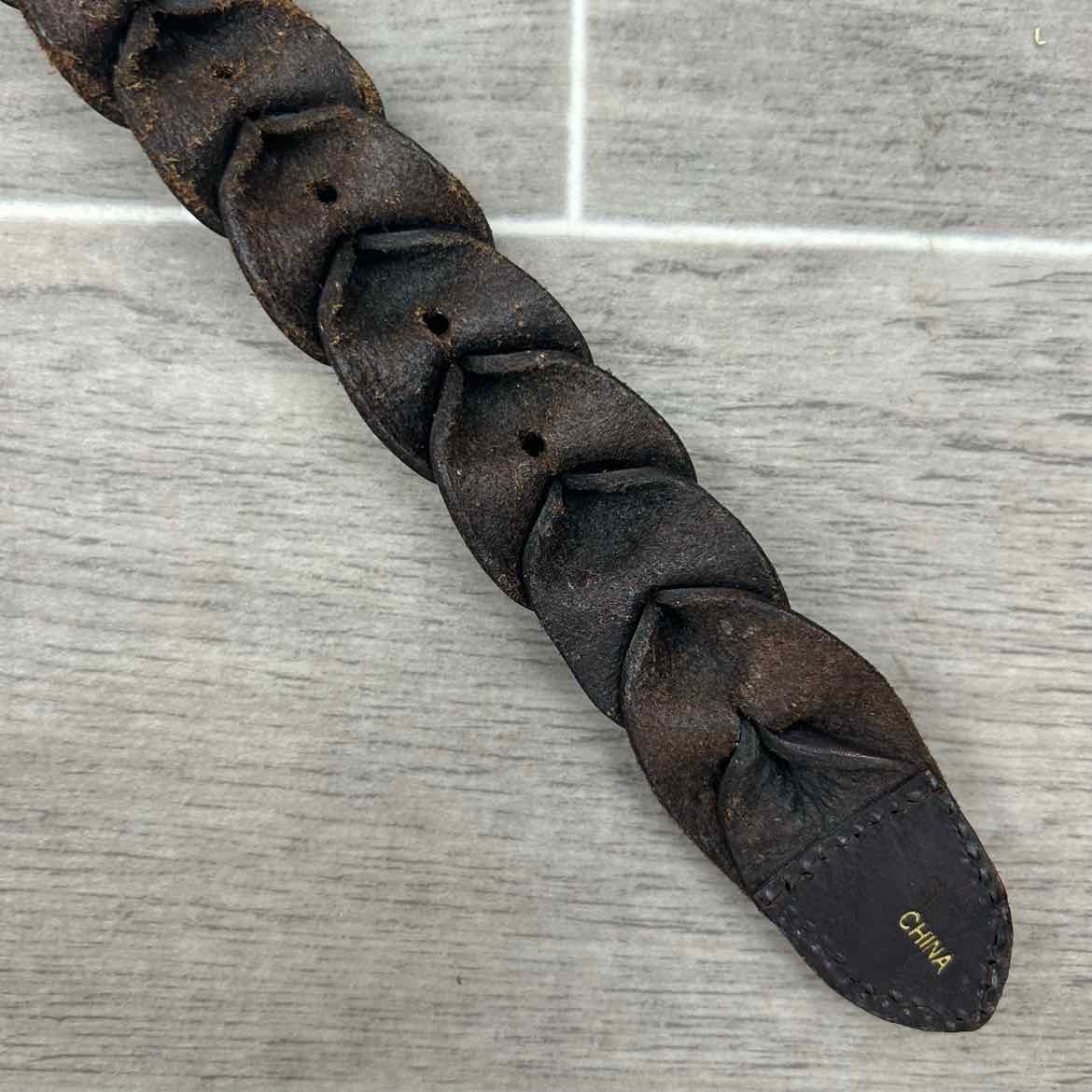 Leather Belt, Brown, 38