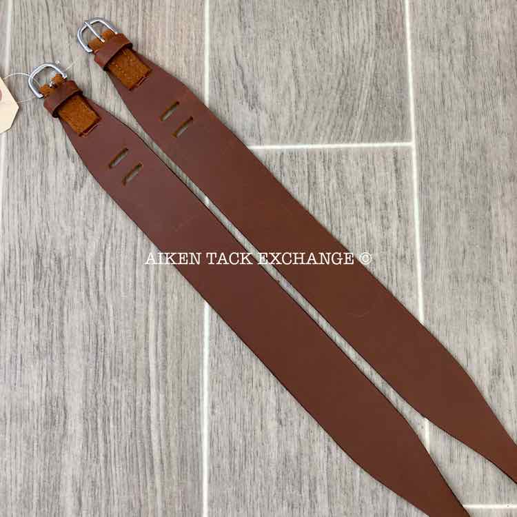 Garter Jodphur Straps, Brown, Large