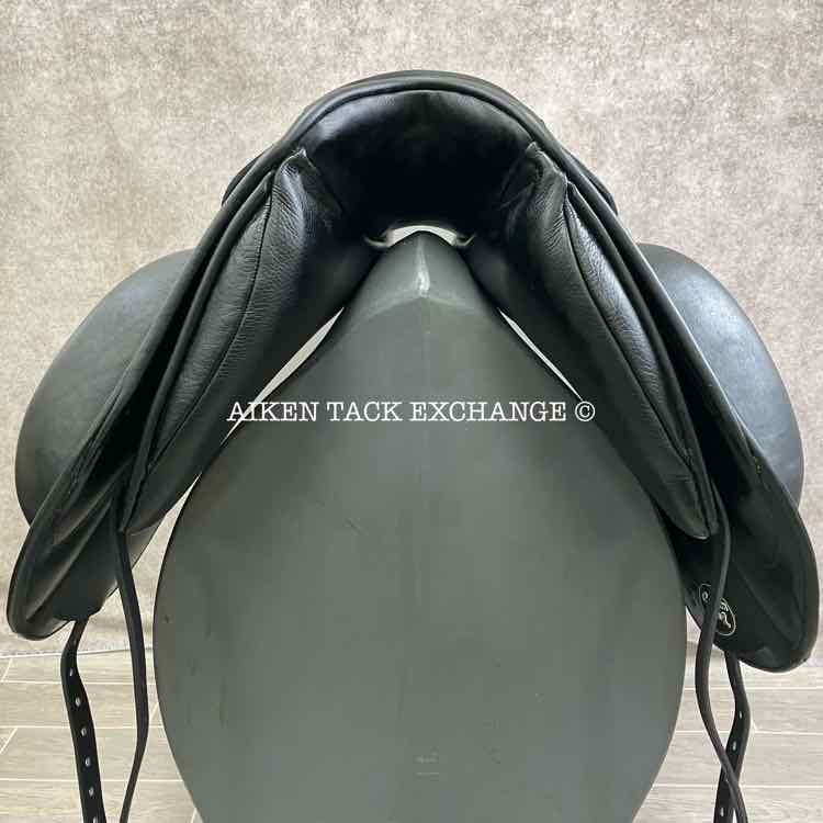 2024 Custom Saddlery Everest R Monoflap Dressage Saddle, 18" Seat, Adjustable Tree, Wool Flocked Panels