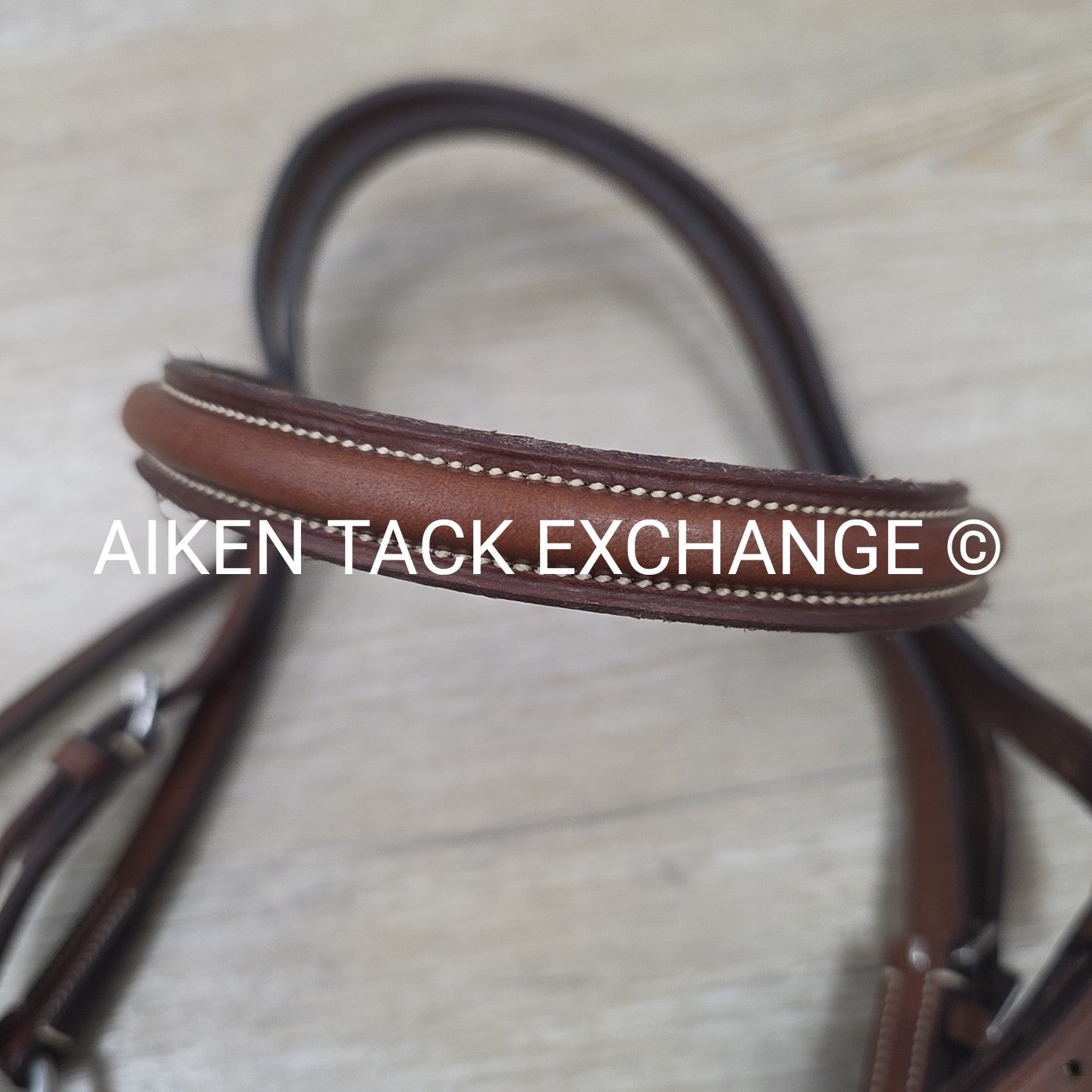 Dover Saddlery Circuit Plain Raised Figure 8 Bridle, No Reins, Size Full