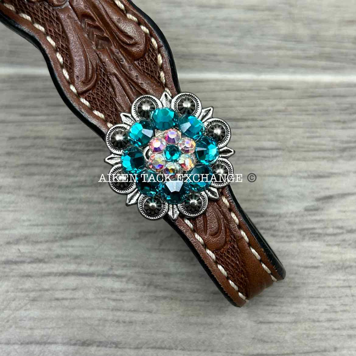 One Ear Western Headstall with Bling