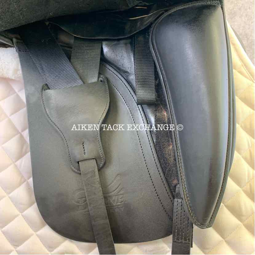 Borne Saddlery OS Remedy Dressage Saddle, 18.5" Seat, Wide Tree, Wool Flocked Panels