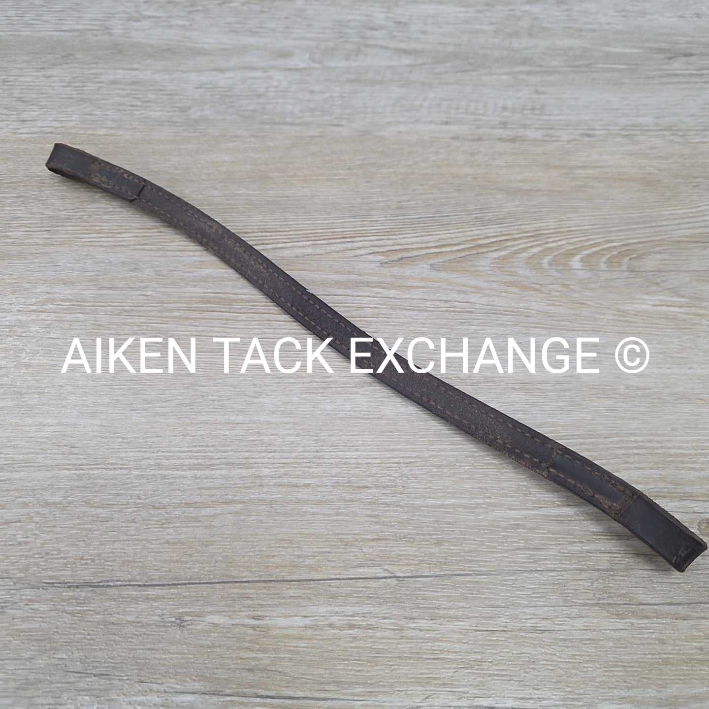 Courbette Plain Raised Browband, Brown, 15"
