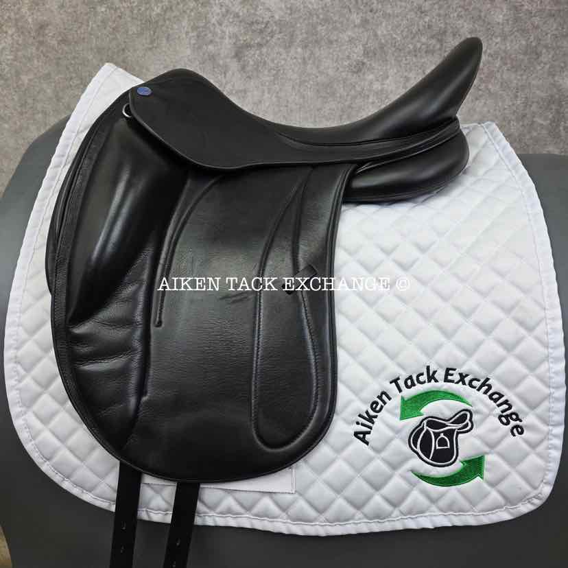 2022 Dynamic Equilibrium Monoflap Dressage Saddle, 18" Seat, Dynamic Polymer Tree, Foam Panels