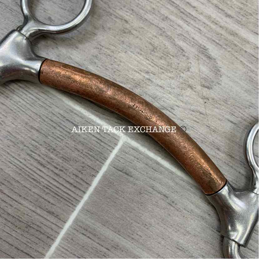 Copper Mullen Mouth Shanked Bit 4.5"