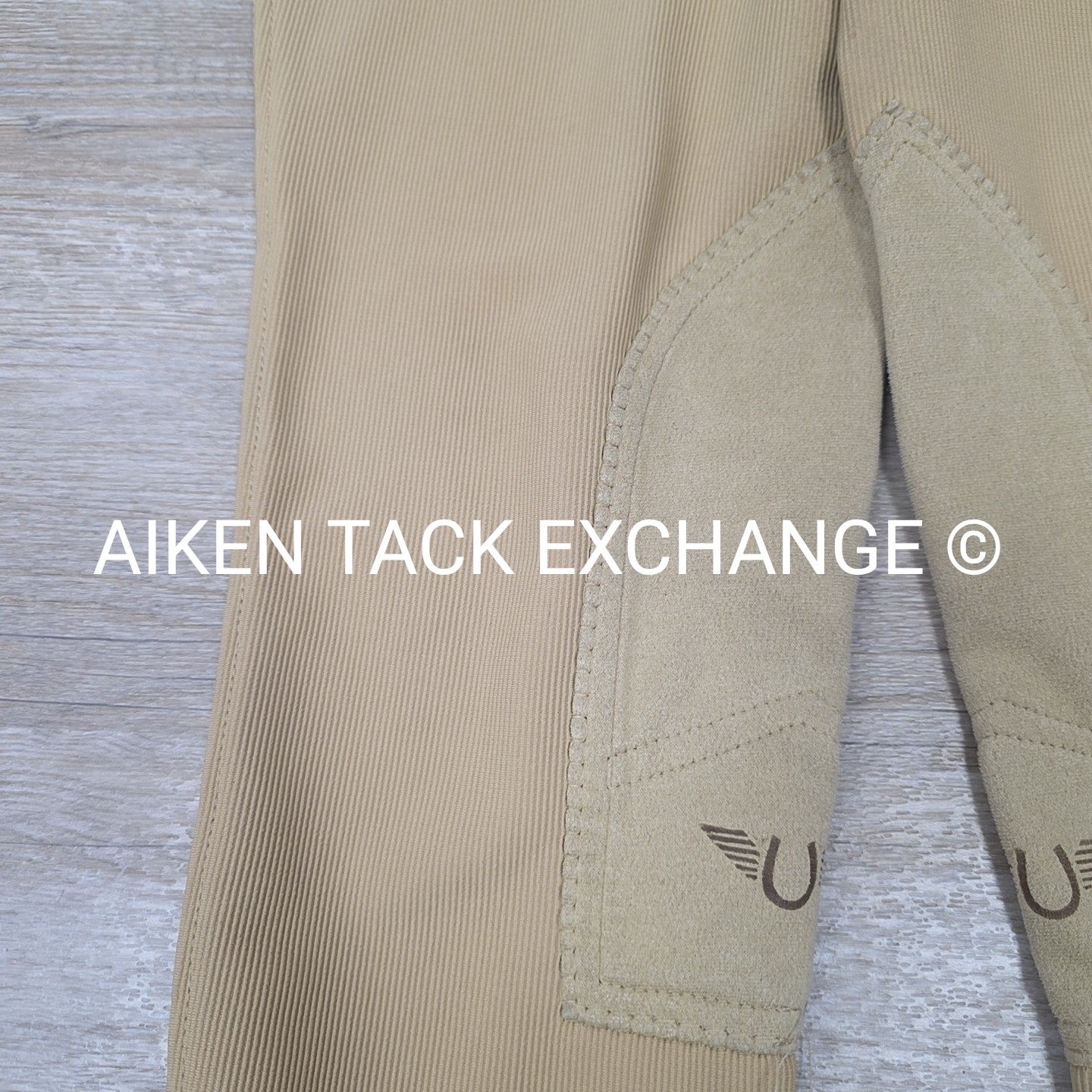 TuffRider Ribbed Knee Patch Breeches, Size 28