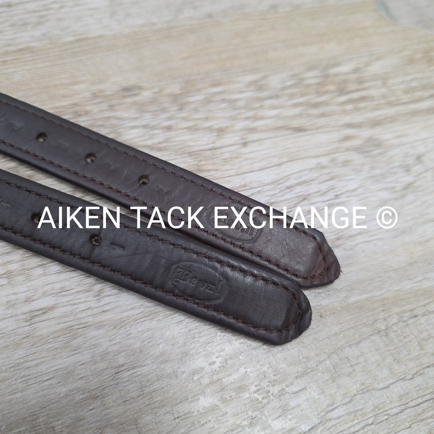 Beval Calfskin Lined Stirrup Leathers, Brown, 48"