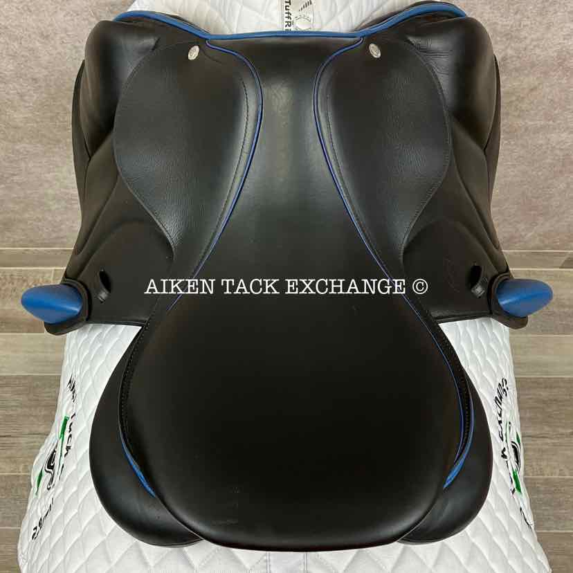 2017 Devoucoux Chiberta S Monoflap Jump Saddle, 16.5" Seat, 0A Flap, Medium Wide Tree, D3D Panels, Full Buffalo Leather