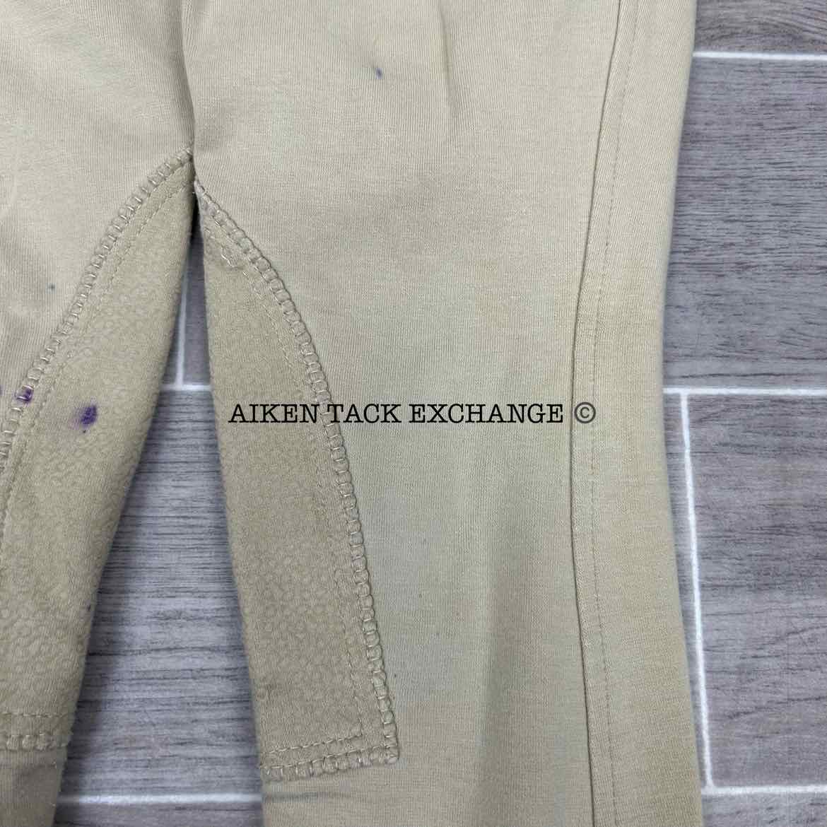 Dover Saddlery Riding Sport Silicone Grip Knee Patch Breeches, Size 14