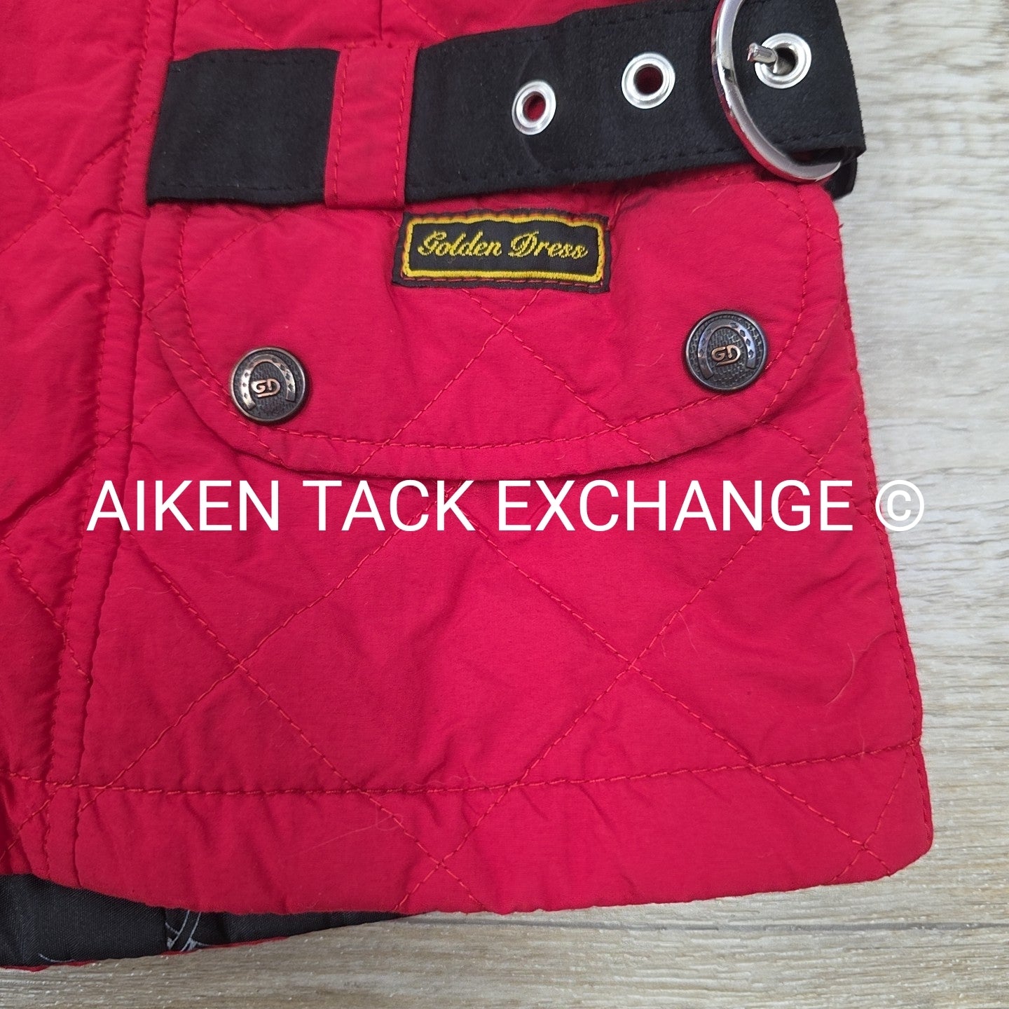 Golden Dress Quilted Vest, Size Small