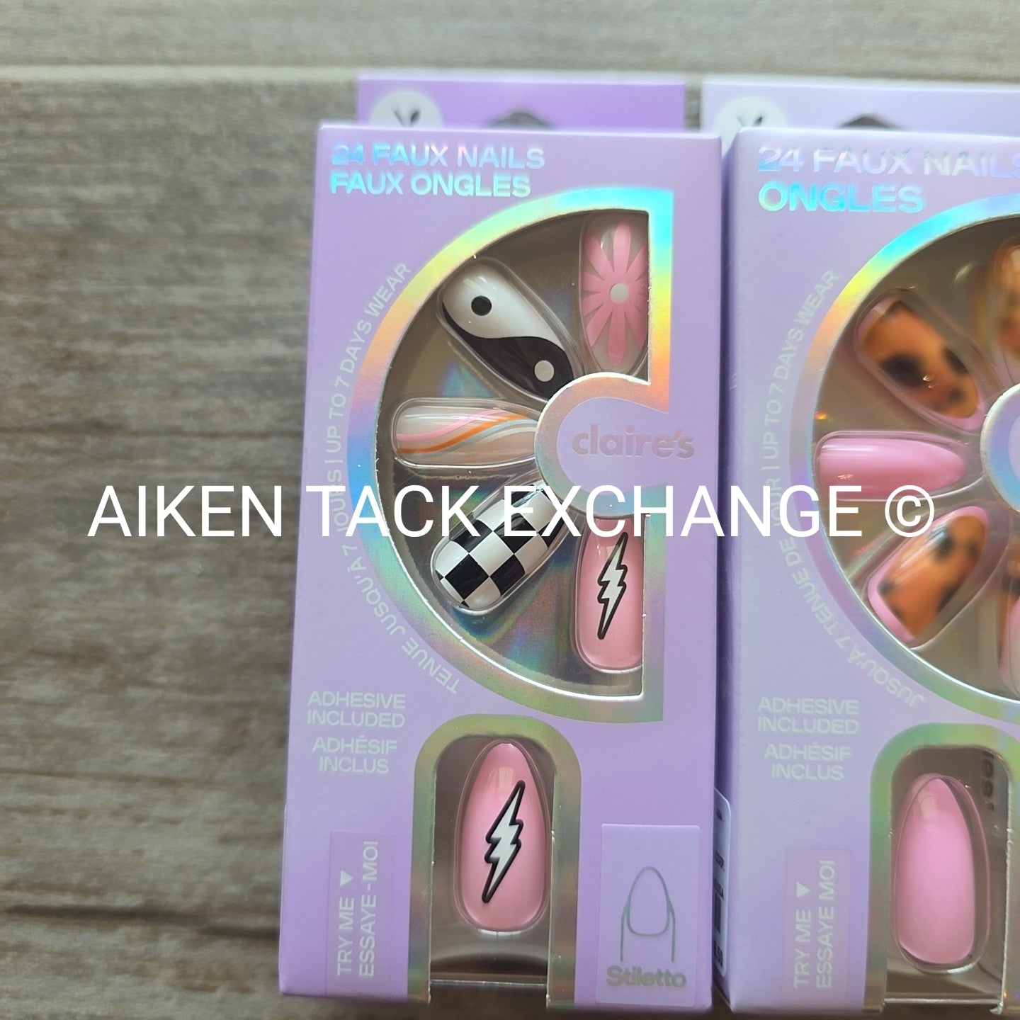 Claire's Press-On Nails (2 Sets) - 24 Count Each (48 Total)