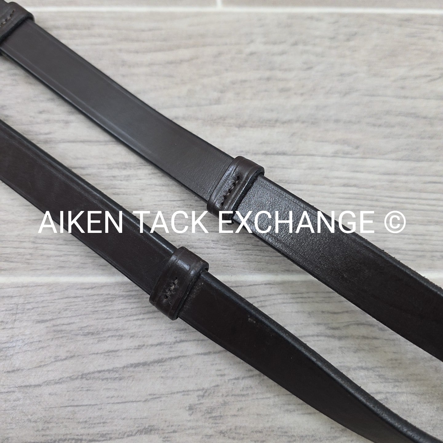 Leather Reins with Hand Stops, Brown, 53"