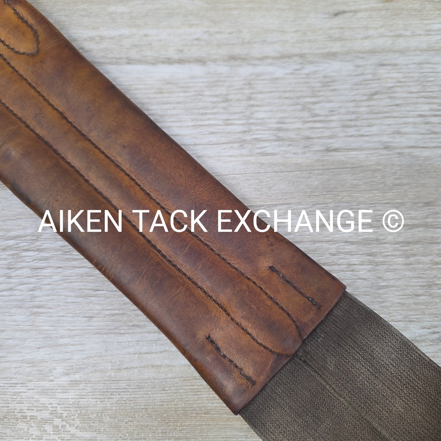 Mortack Girth with Double Elastic, Brown, 46"