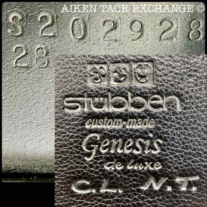2015 Stubben Genesis Deluxe CL NT Dressage Saddle, 17.5" Seat with Biomex, 28cm Tree - Medium Narrow, Wool Flocked Panels